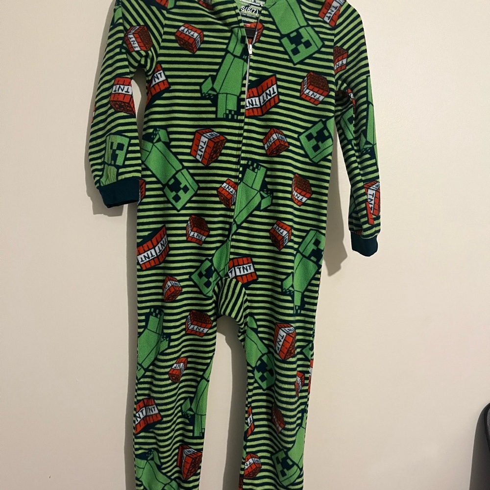 Minecraft Kids One Piece Pajama
